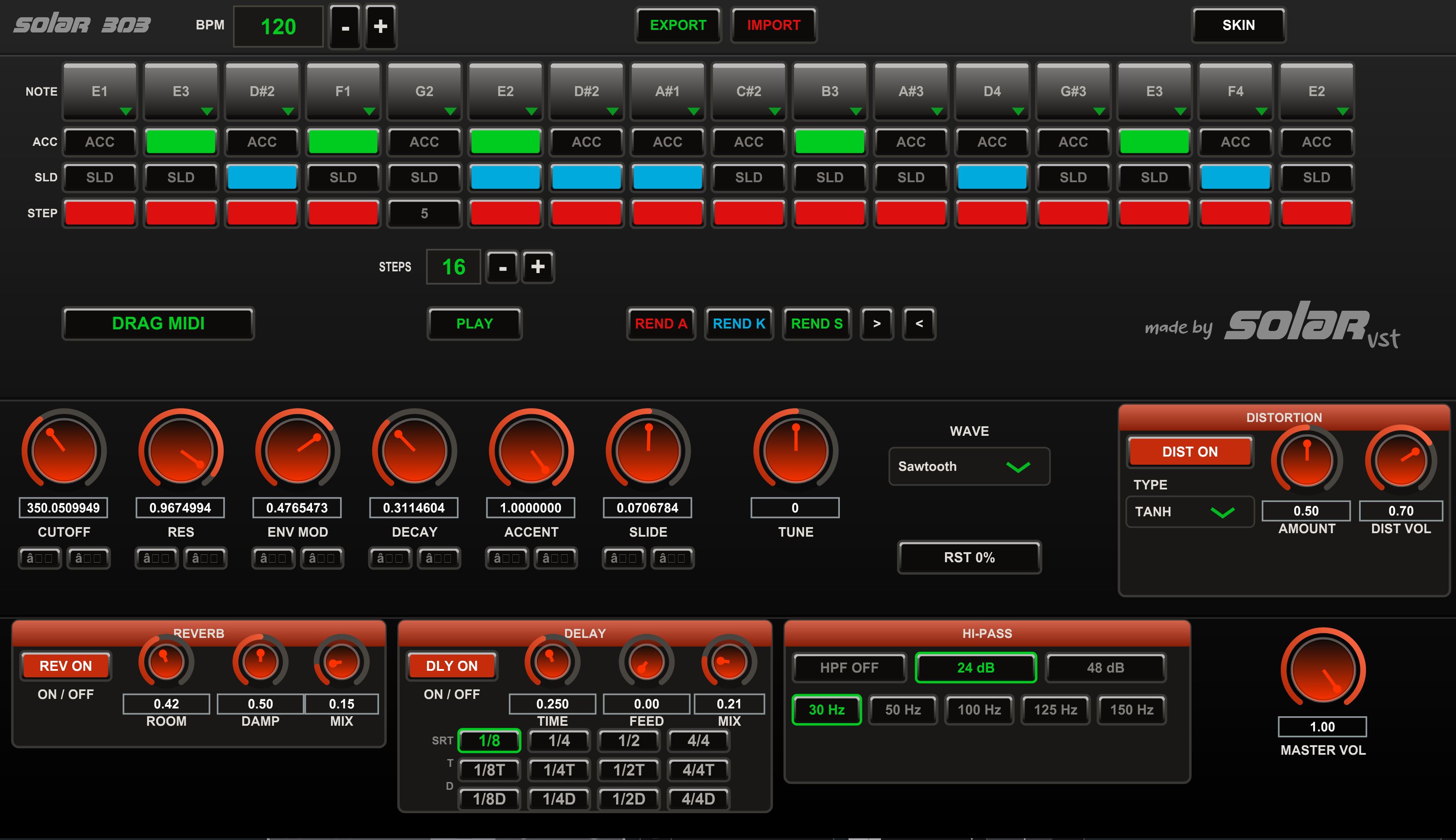 SOLAR 303 Black Skin